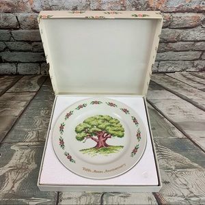 Avon Fifth Anniversary Recognition Plate with Original Box